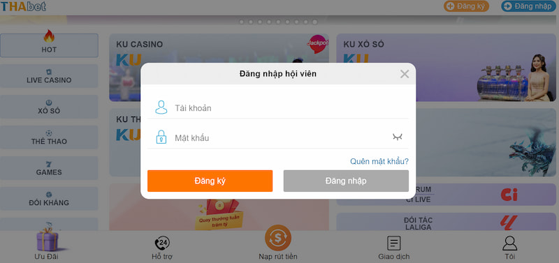 Thabet đăng nhập: Hướng dẫn thành viên cách truy cập siêu dễ 2 Thabet đăng nhập: Hướng dẫn chi tiết các bước
